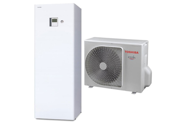 Toshiba HWT-601HW-E / HWT-601F21SM3W-E ESTIA All-in-One Hydrobox (R32, 1 fázis, 3 kW-os elektromos patronnal, beépített HMV tartállyal)