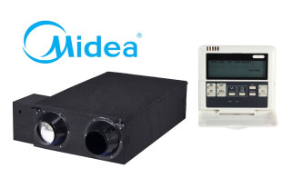 Midea HRV-D400(B) (400 m3/h, 230V, 1 fázis) KJR-27B/E távirányítóval